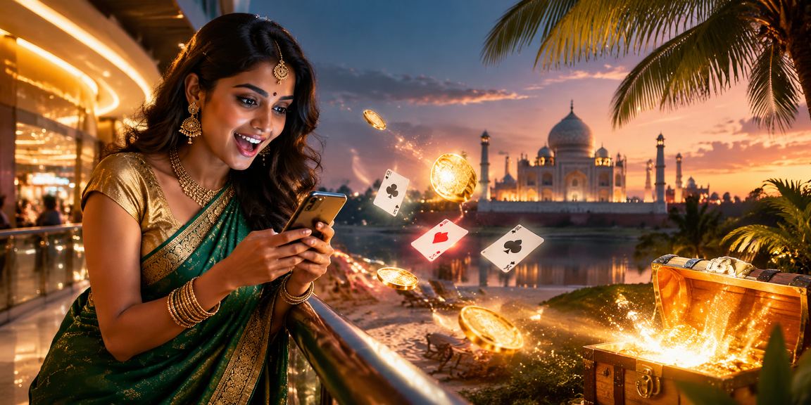 Playing Andar Bahar online with bright Indian casino interface
